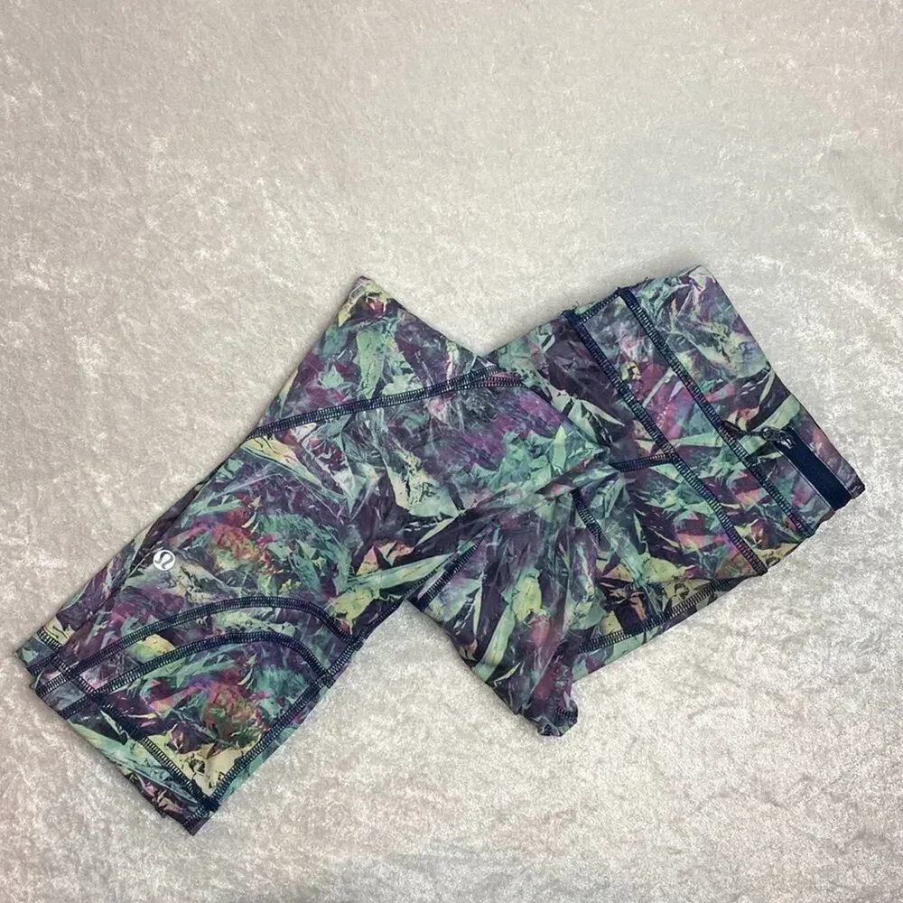 Lululemon Special Edition Cropped II legging Run Inspire Iridescent SZ 6